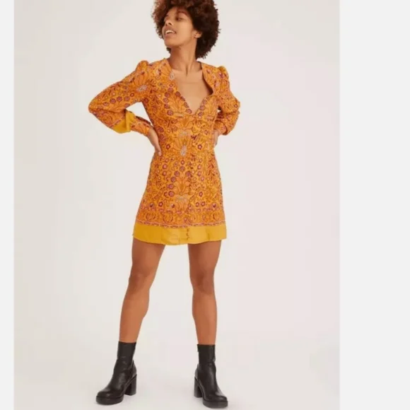 Urban Outfitters Womens Longsleeve Mini Dress - Picture 2 of 15
